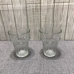 Vintage Libby Ice Cream Cone shaped Sundae Glasses